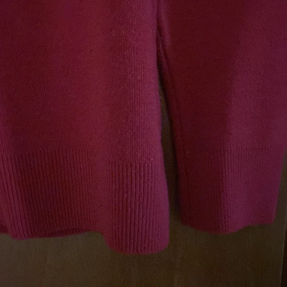 Classic used red sweater by Haymaker with zipper in the back size 42